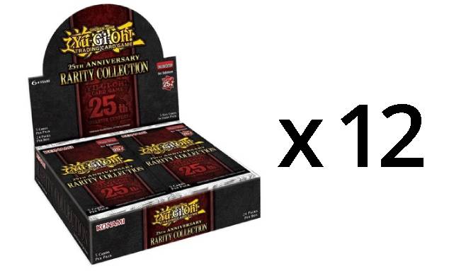 Yu-Gi-Oh 25th Anniversary Rarity Collection 1st Edition Booster CASE (12 Booster Boxes)